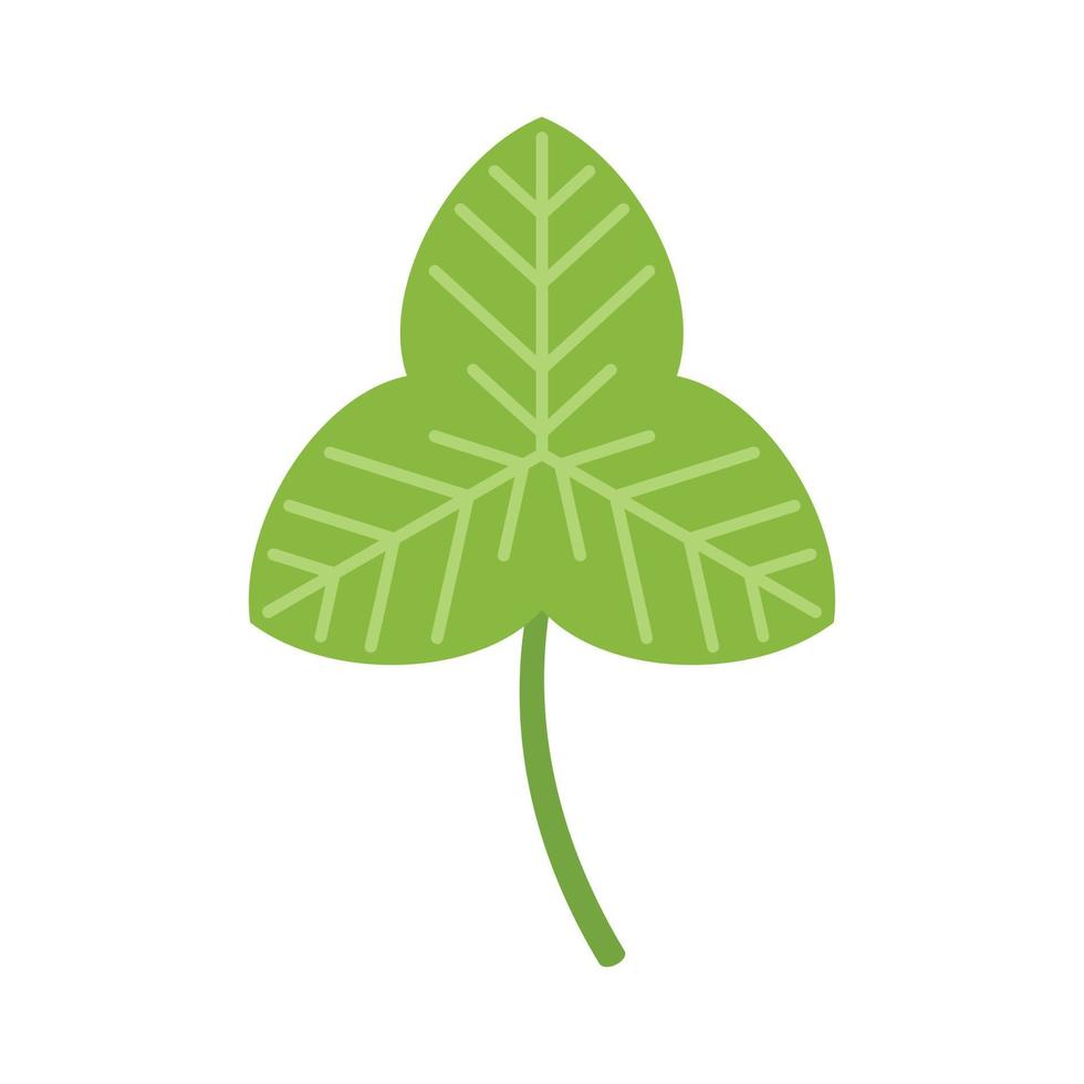 Shamrock clover icon flat vector. Irish luck vector