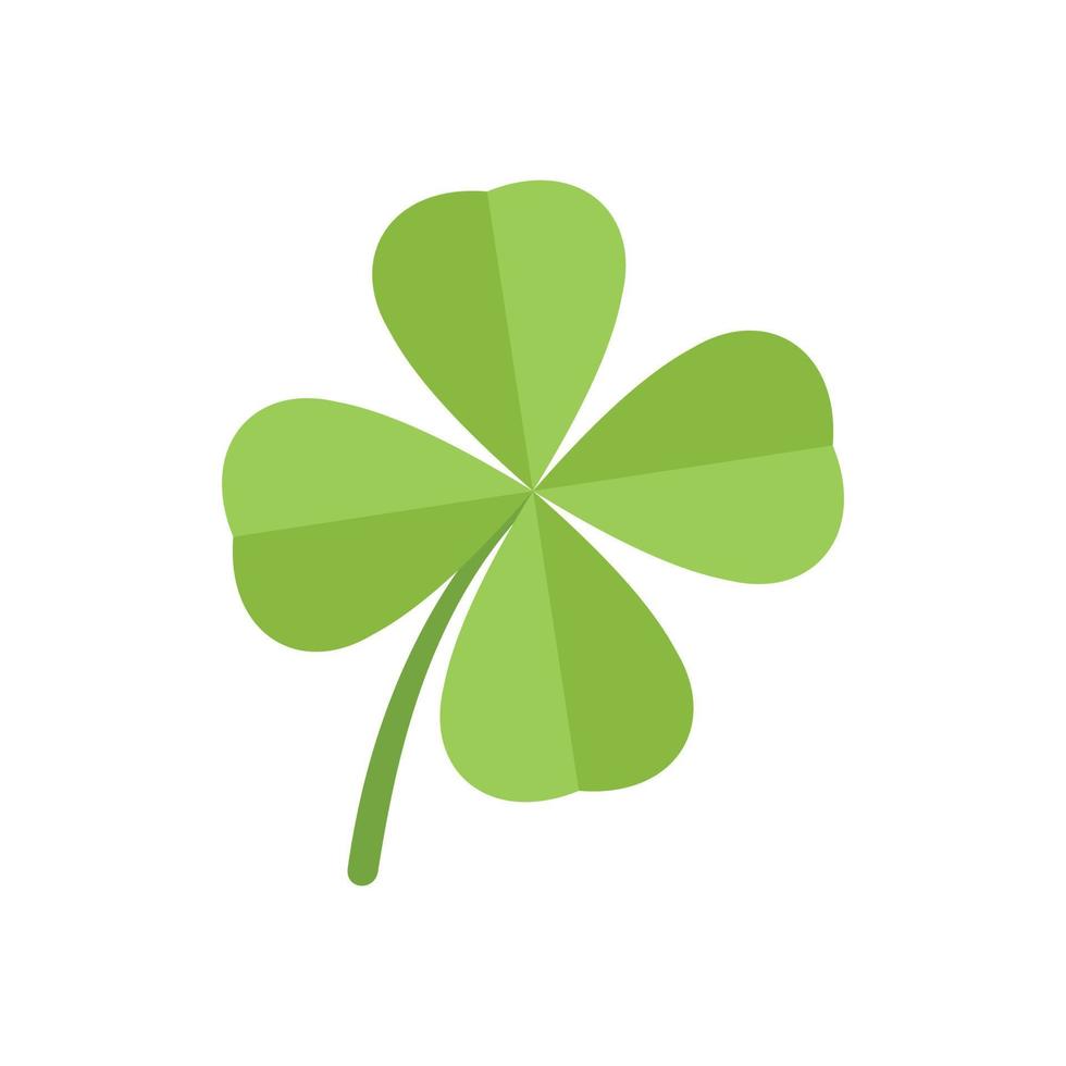 Celtic clover icon flat vector. Irish luck vector