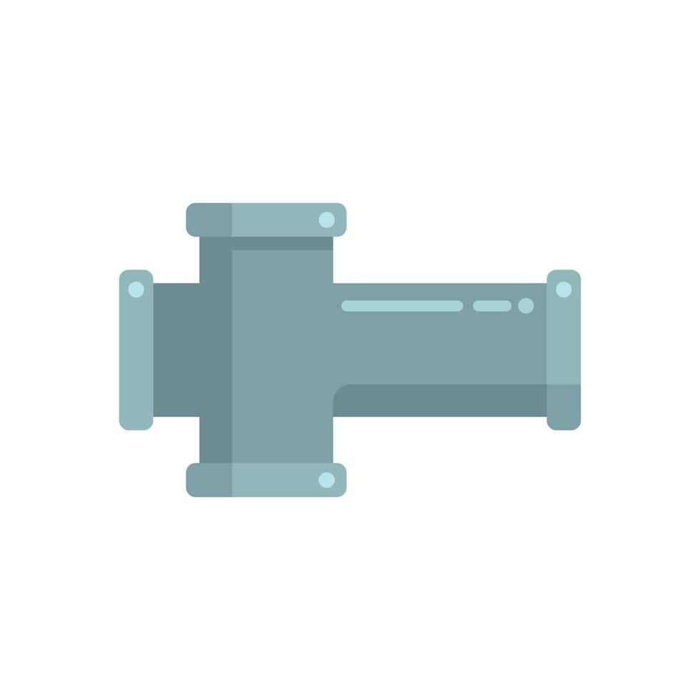Engineering pipe icon flat vector. Water plumbing vector