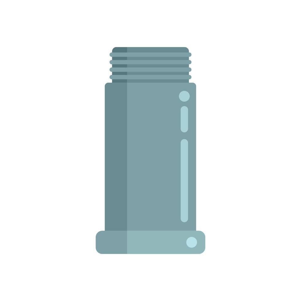Tap pump icon flat vector. Steel system vector