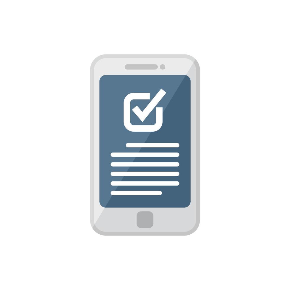 Smartphone expertise icon flat vector. Business expert vector