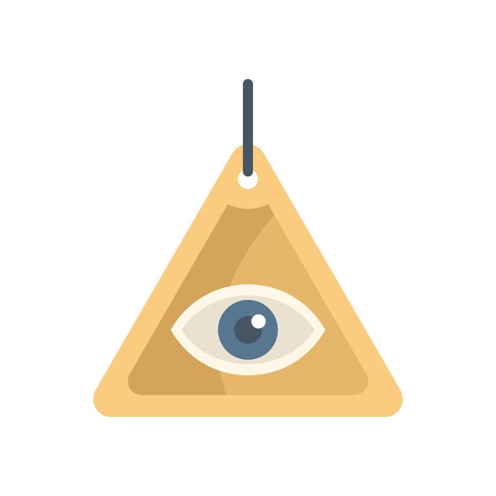 Lucky charm pyramid icon flat vector. Japan year vector