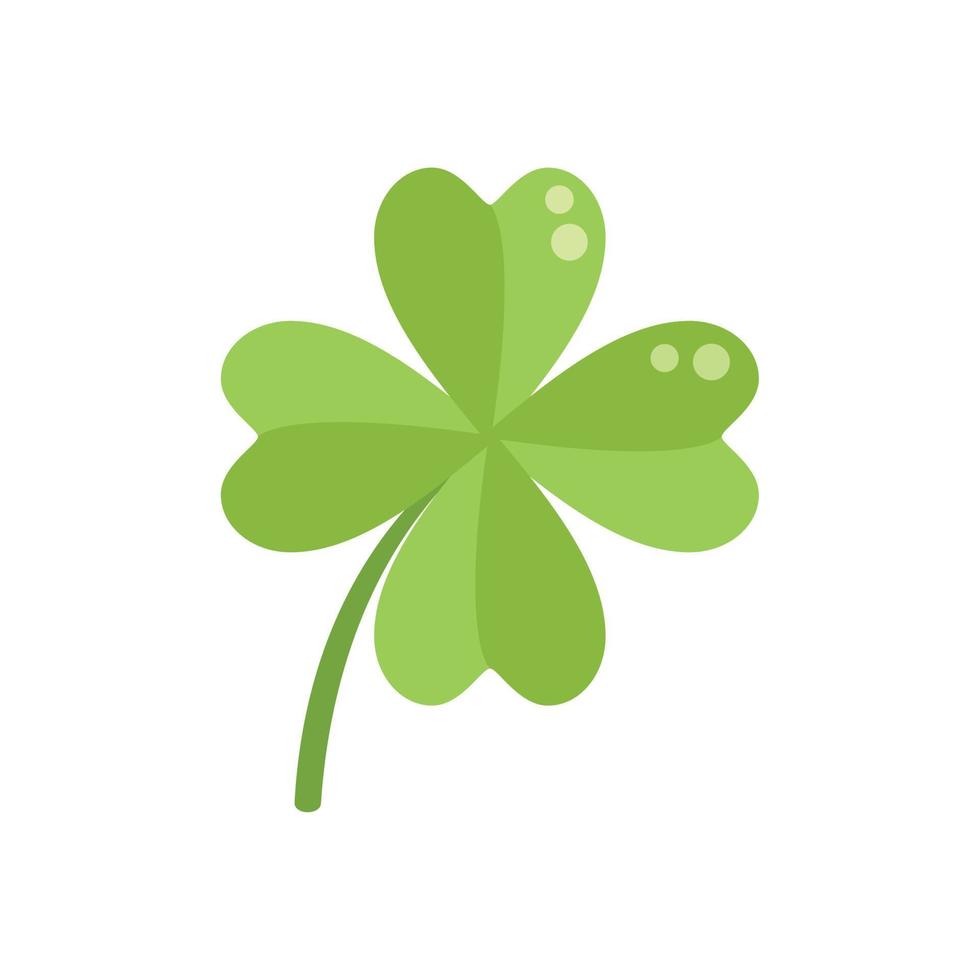 Irish luck clover icon flat vector. Luck japan vector