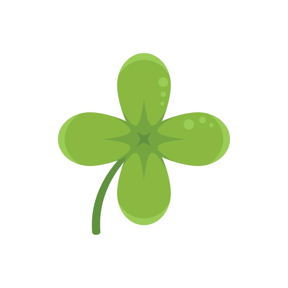 Clover leaves icon flat vector. Irish luck vector