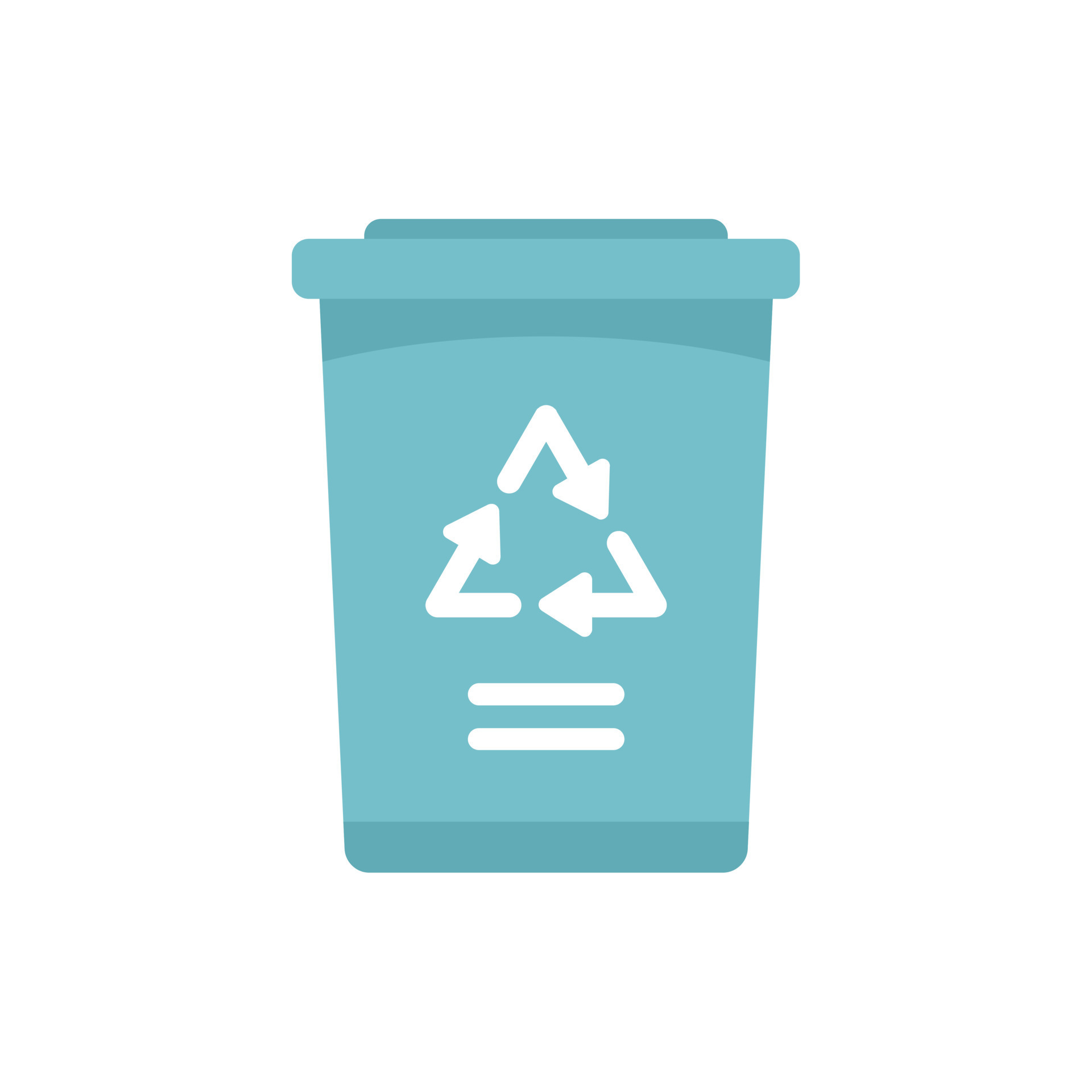 Recycle container icon flat vector. Eco bottle 17329306 Vector Art at