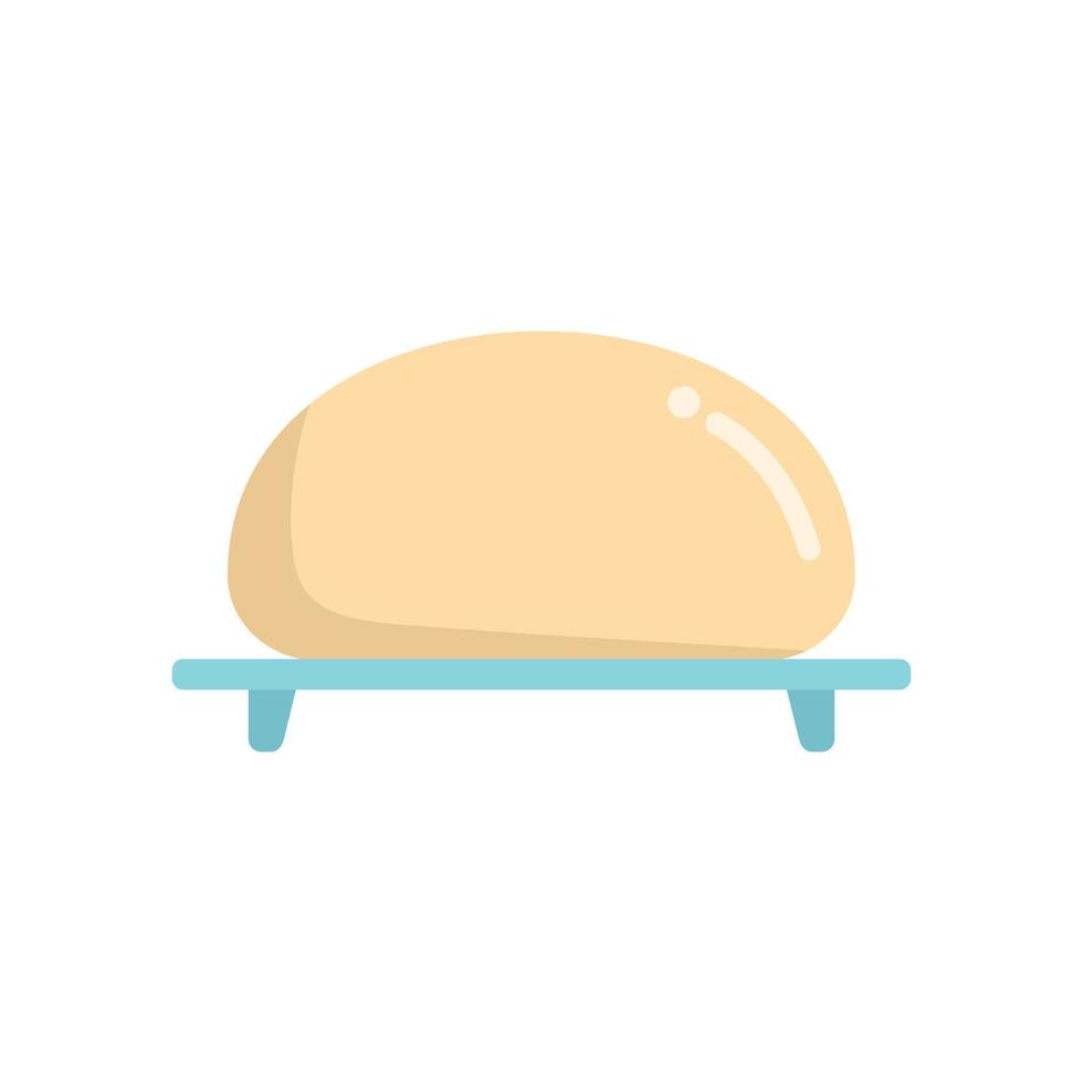 Baking bread icon flat vector. Flour pastry vector