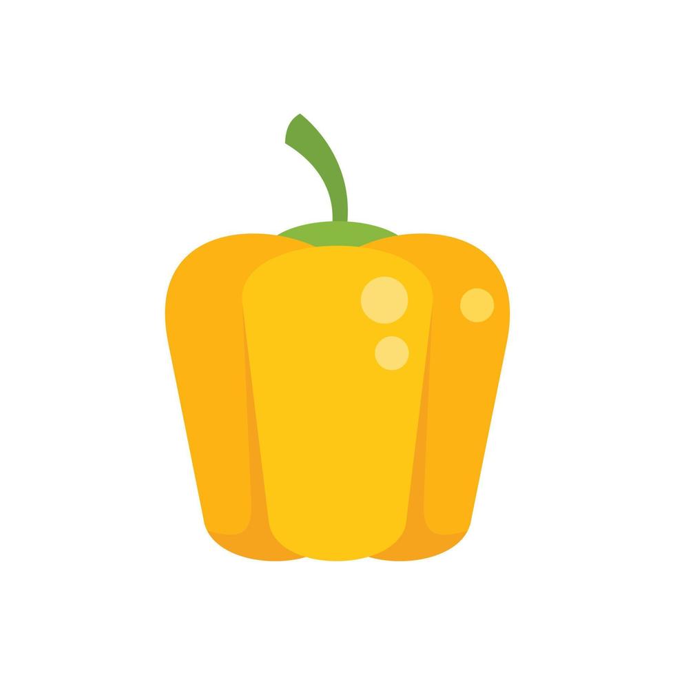 Farm paprika icon flat vector. Eco farmer vector