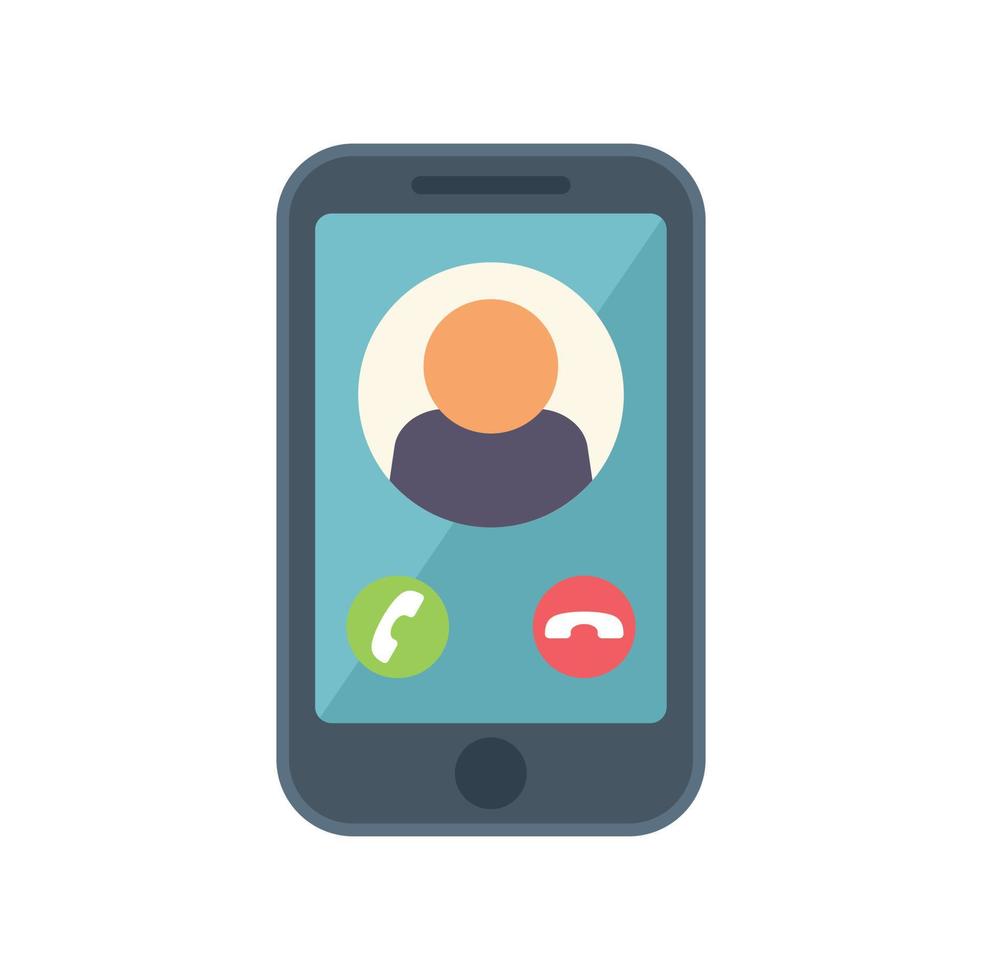 Agent phone call icon flat vector. Secret service vector