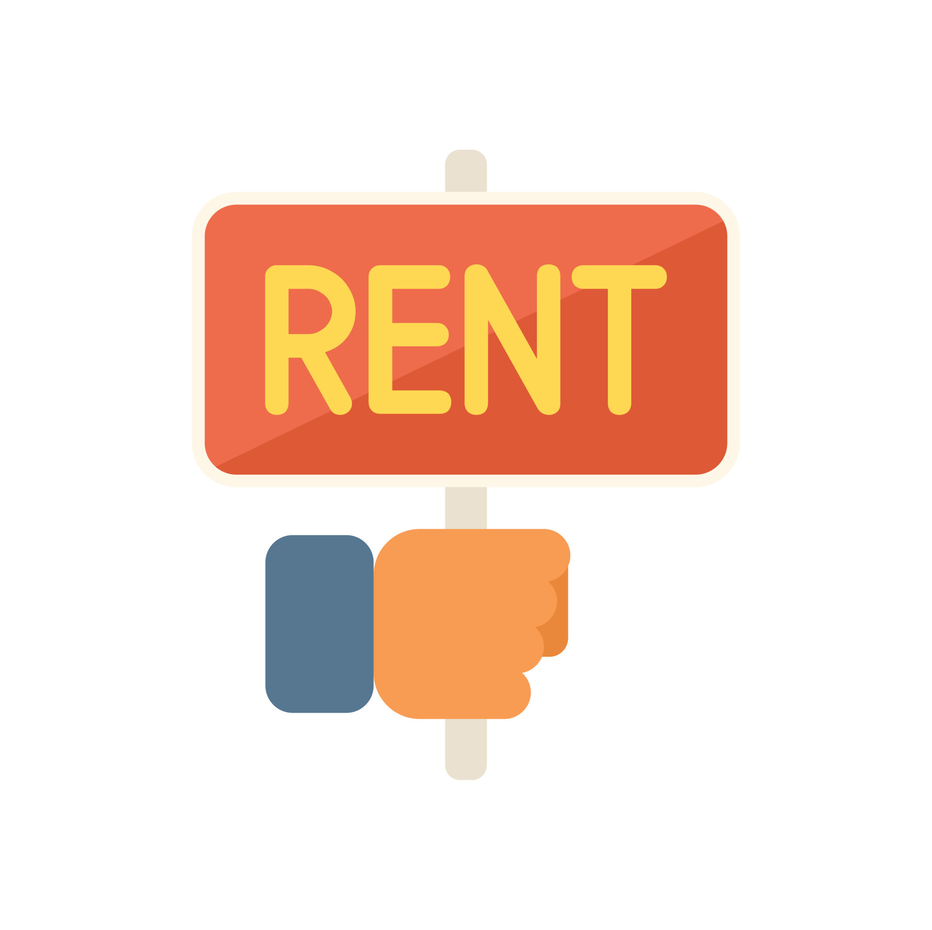 Rent board icon flat vector. Service support 17329464 Vector Art at