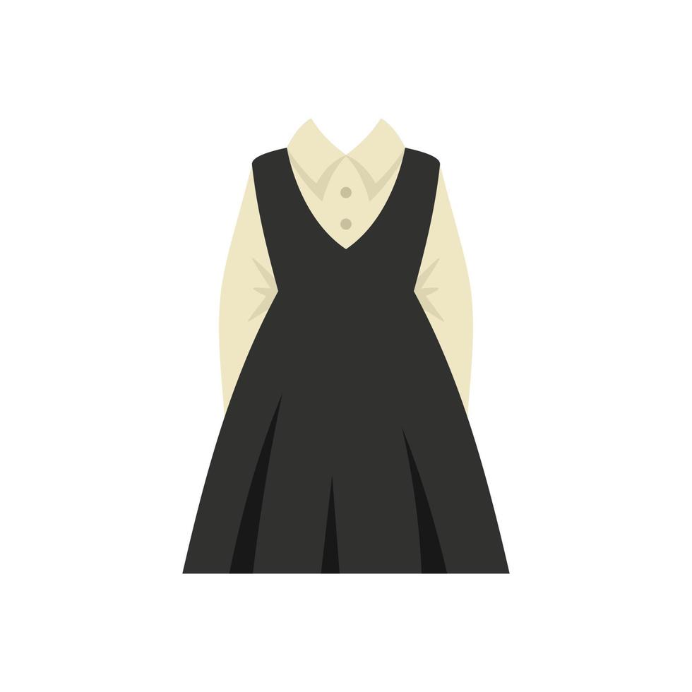 Old uniform icon flat vector. Fashion student vector