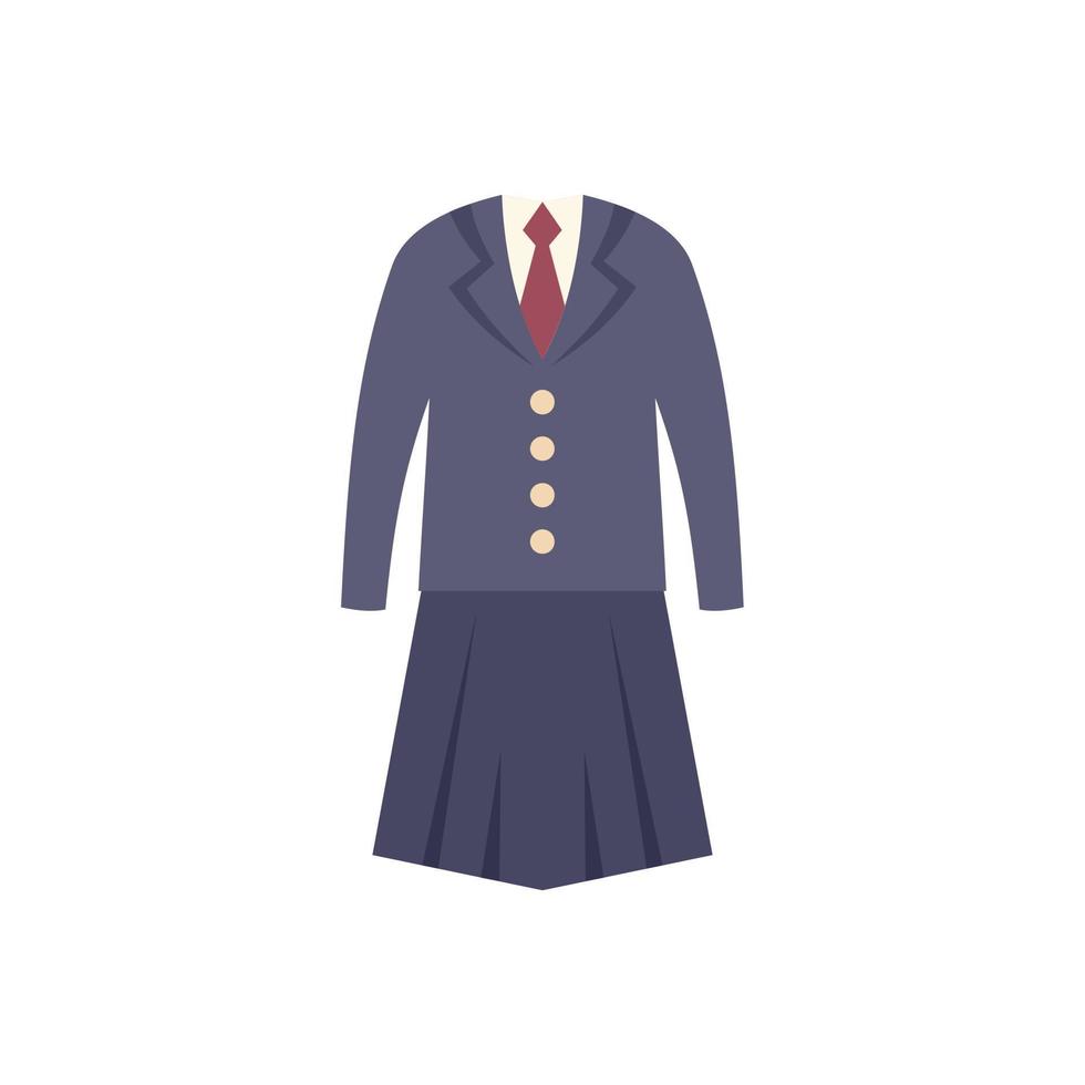 vector plano de icono uniforme. traje de moda