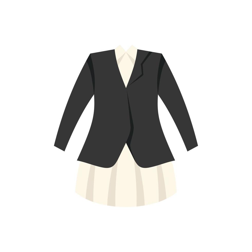 Suit dress icon flat vector. College code vector