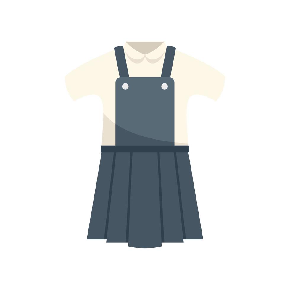 Dress suit icon flat vector. Fashion back vector