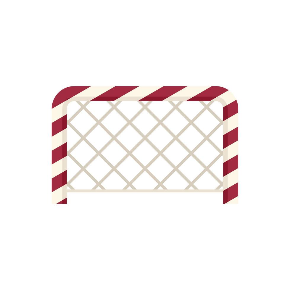 Soccer gate icon flat vector. School sport vector