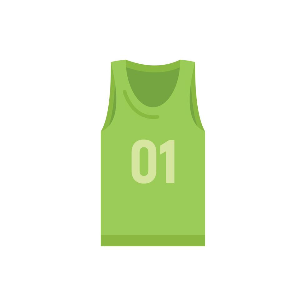 Gym vest icon flat vector. Sport children vector