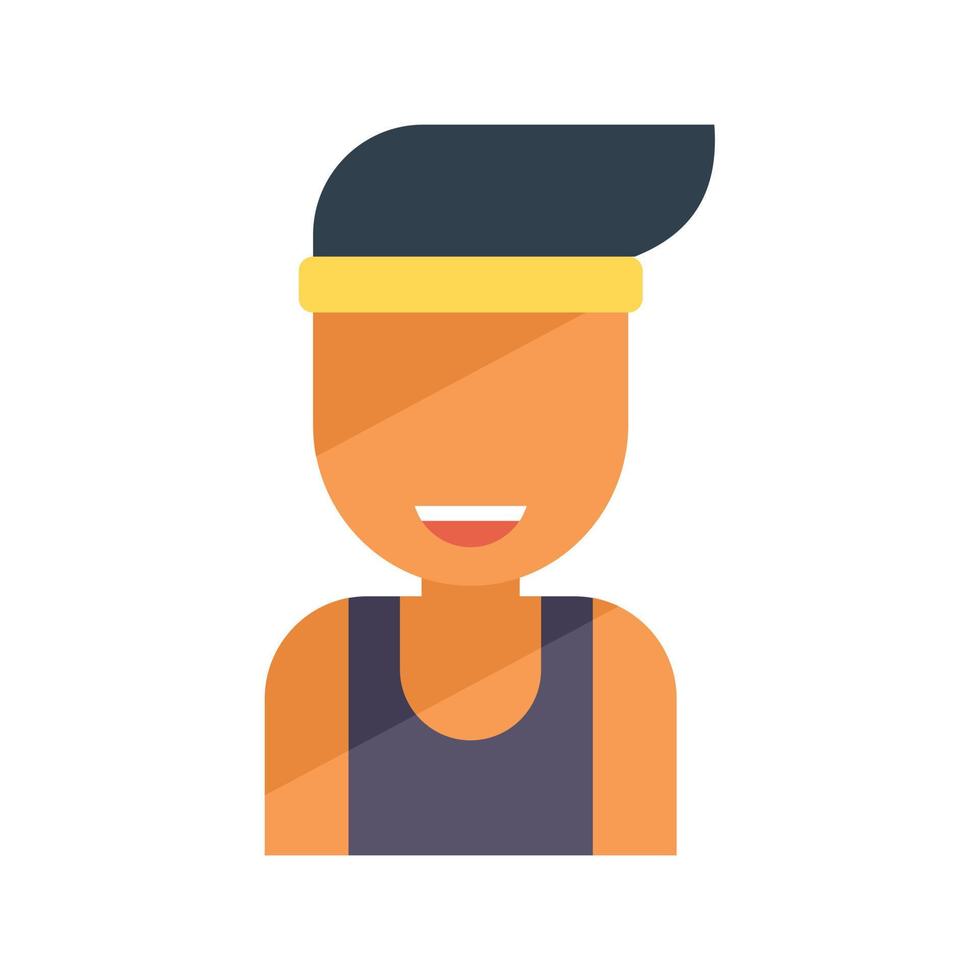 Smiling teamwork icon flat vector. Friend smile vector