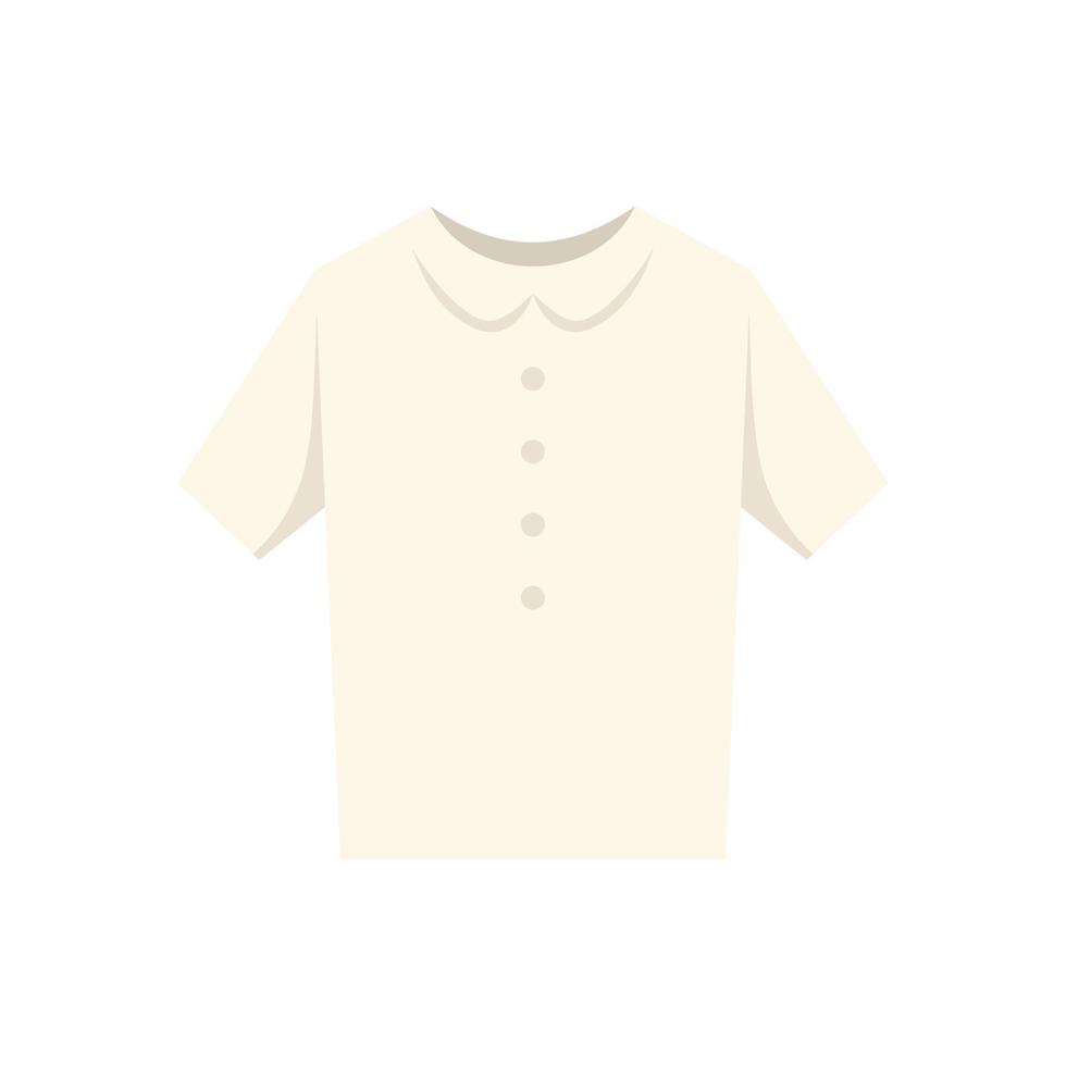 vector plano de icono de camisa limpia. traje de moda