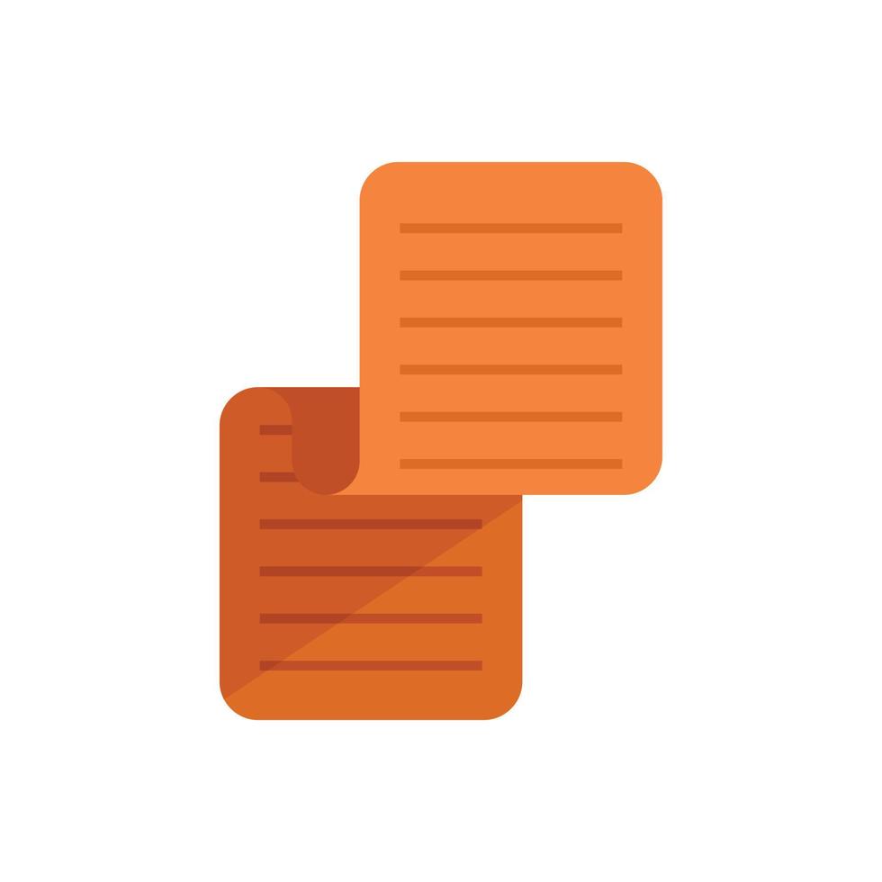 Gym mat icon flat vector. Carpet roll vector