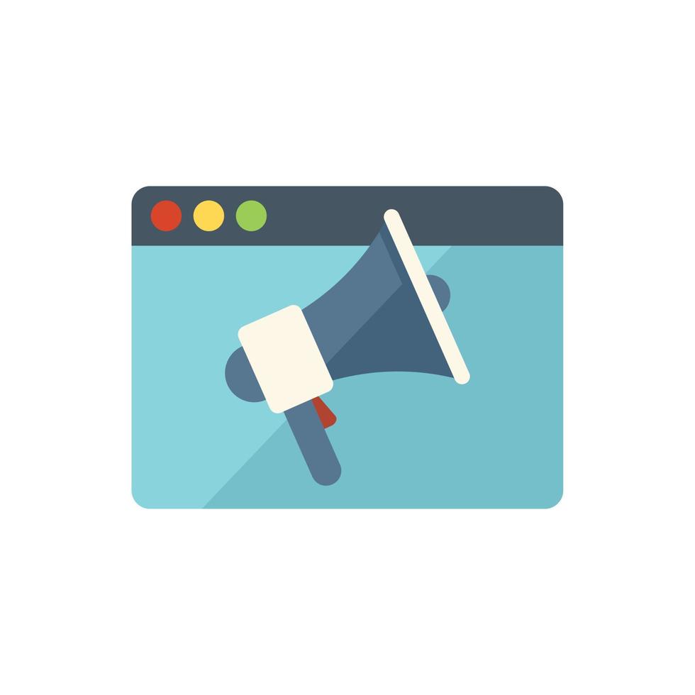 Call forum icon flat vector. Social media vector