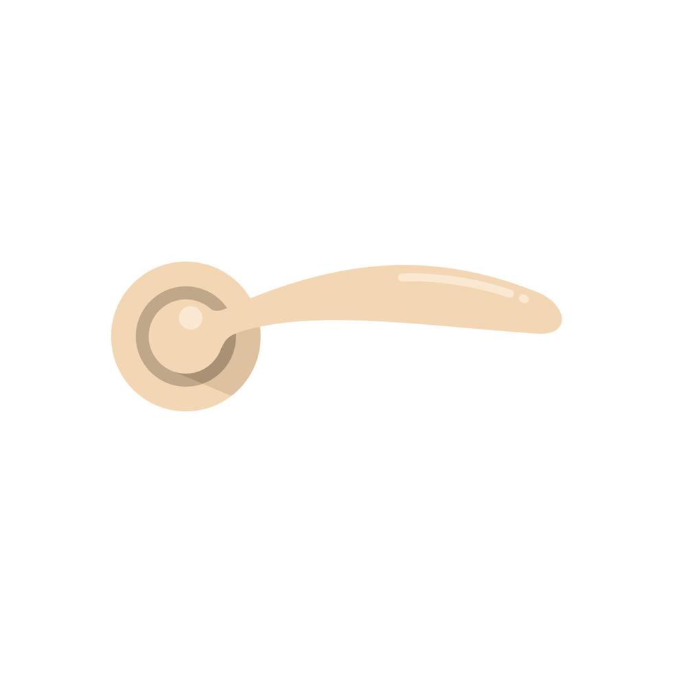 Gate door handle icon flat vector. Knob lock vector