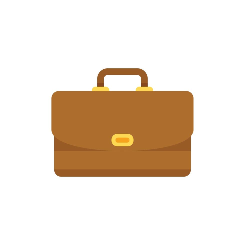 Career briefcase icon flat vector. Work bag 17329990 Vector Art at Vecteezy