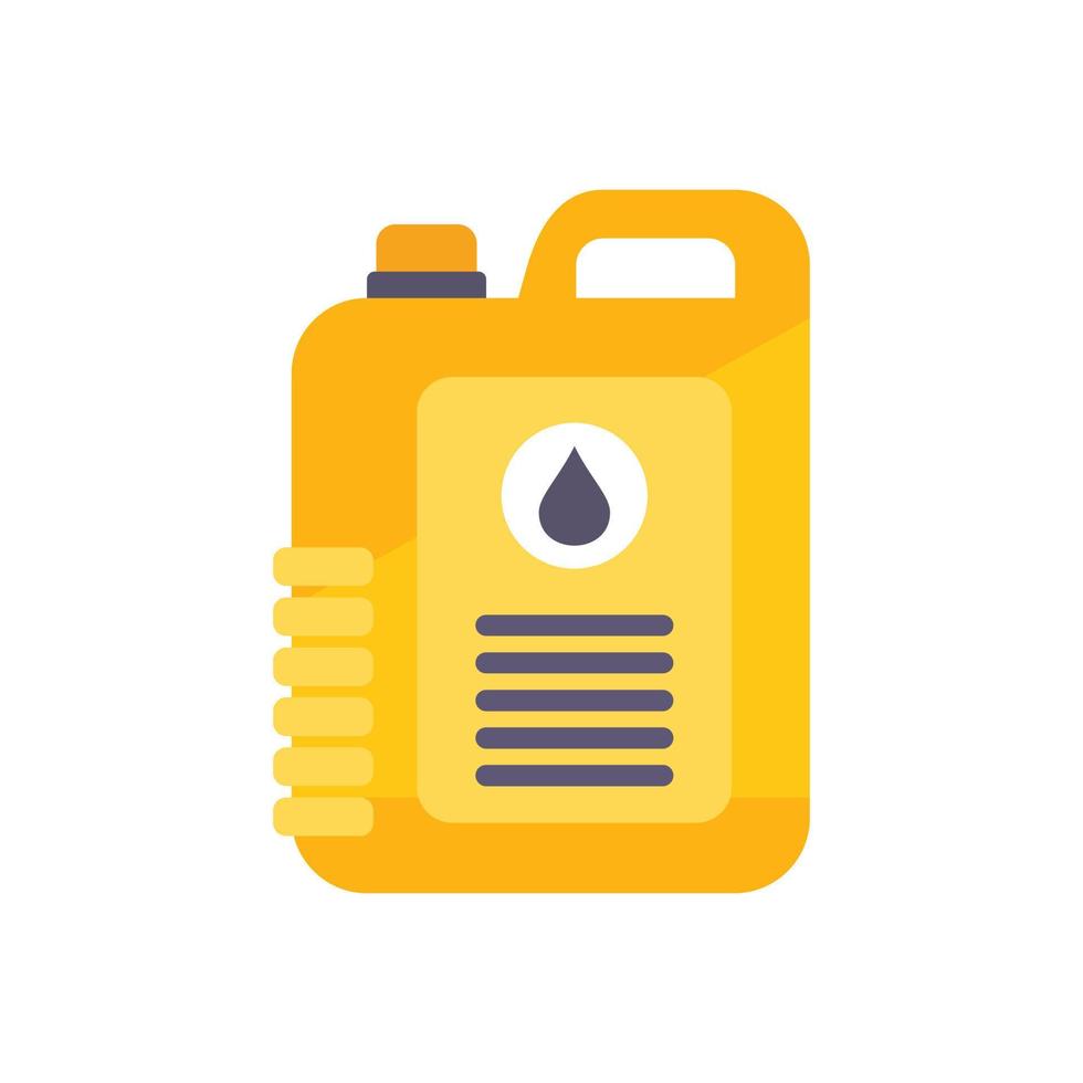 Canola oil canister icon flat vector. Plant seed vector