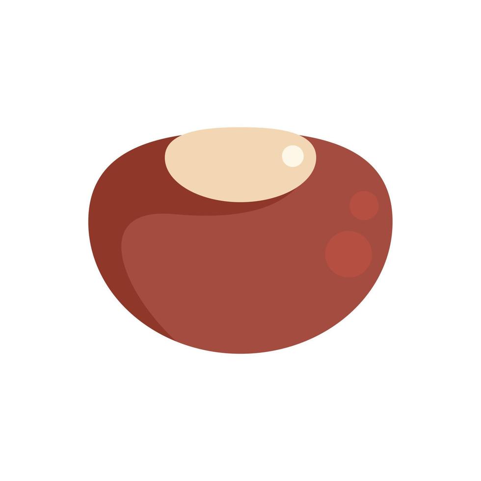 Fall chestnut icon flat vector. Autumn tree vector