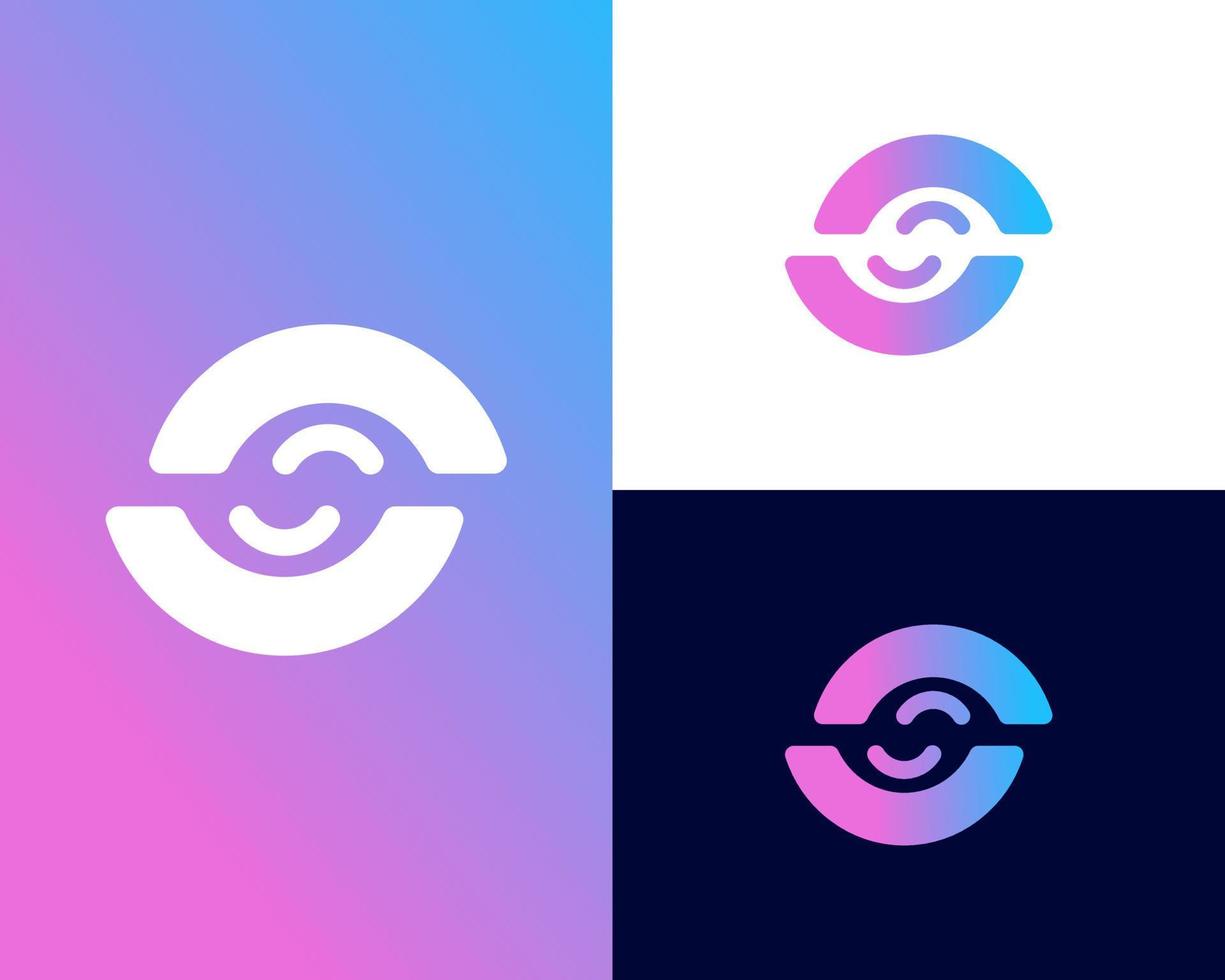 vector de diseño de logotipo de letra s