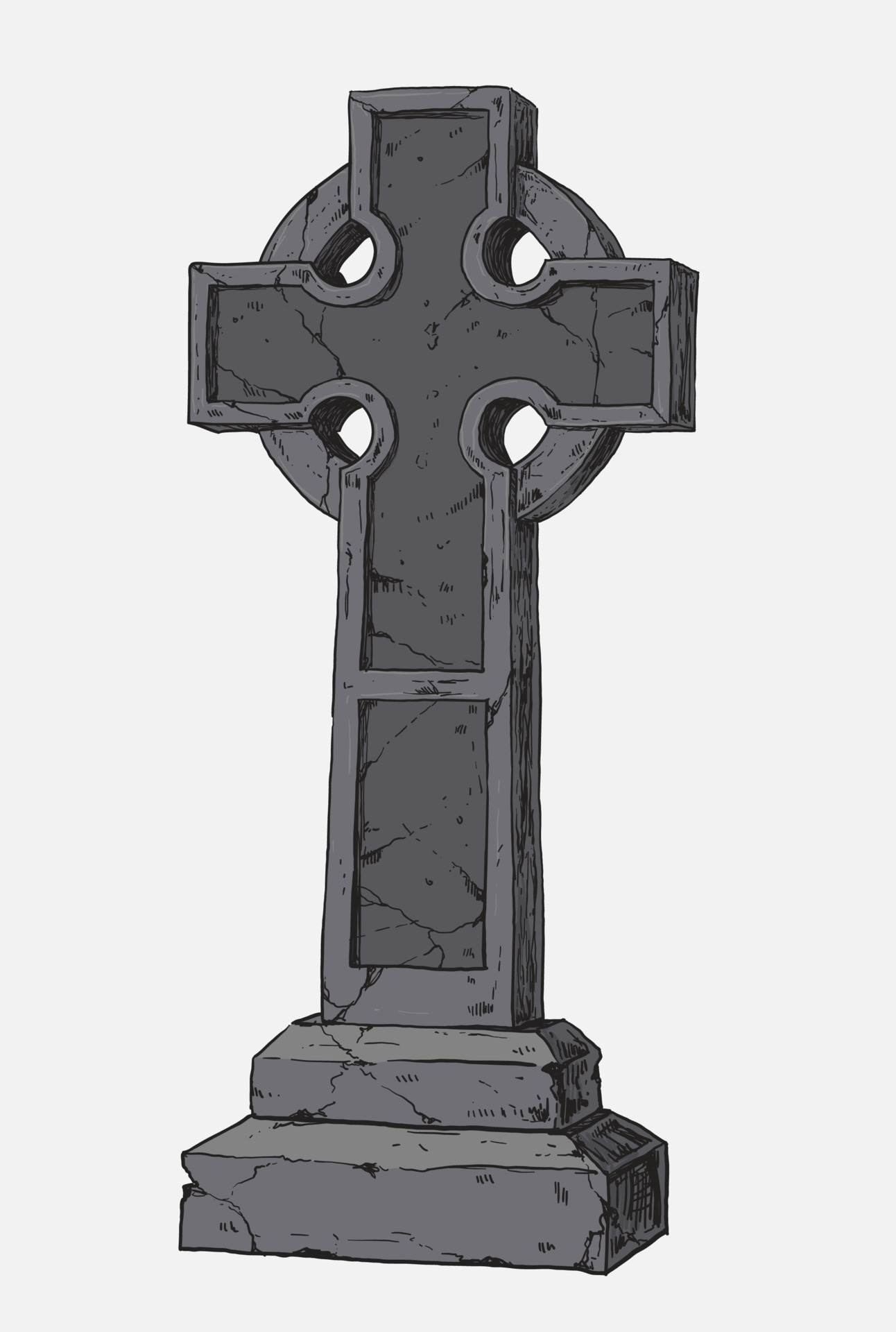 Headstone and Gravestone Drawing Illustration 17330587 Vector Art at