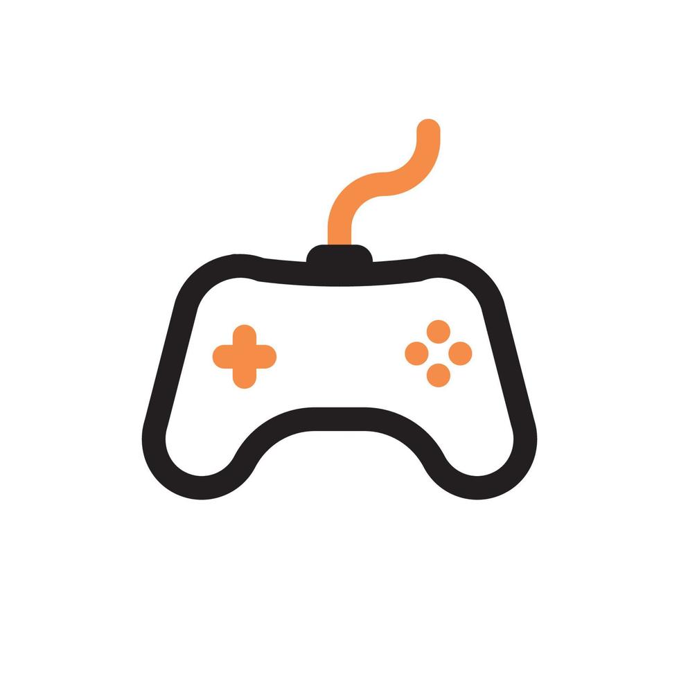 icono de control de juego de dos tonos vector