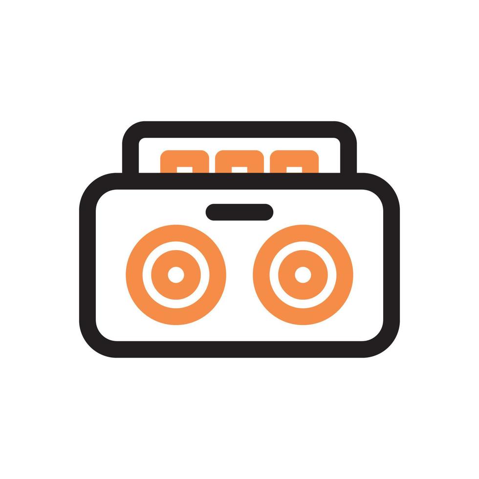audio player icon vector