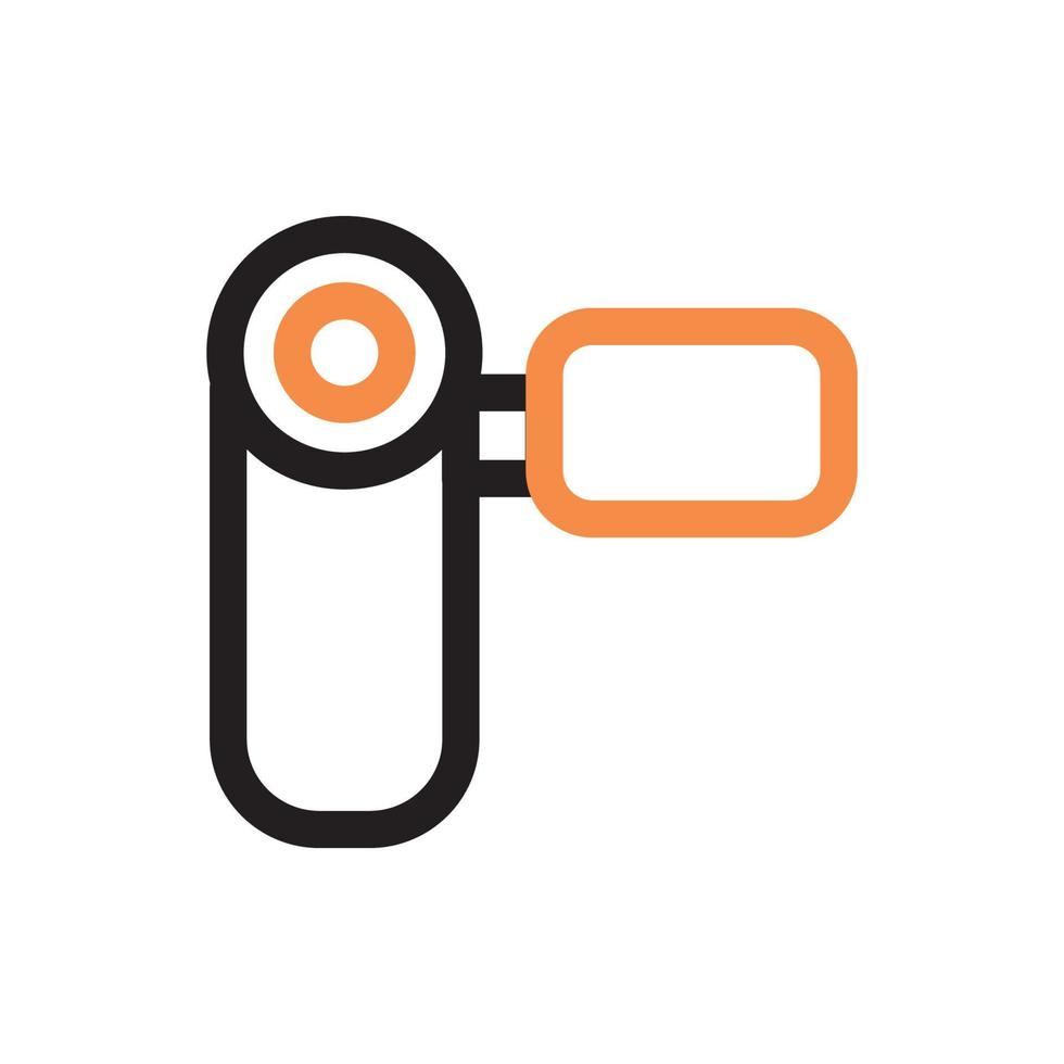 camera icon two tone style vector