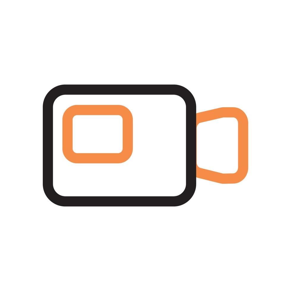 camera icon two tone style vector