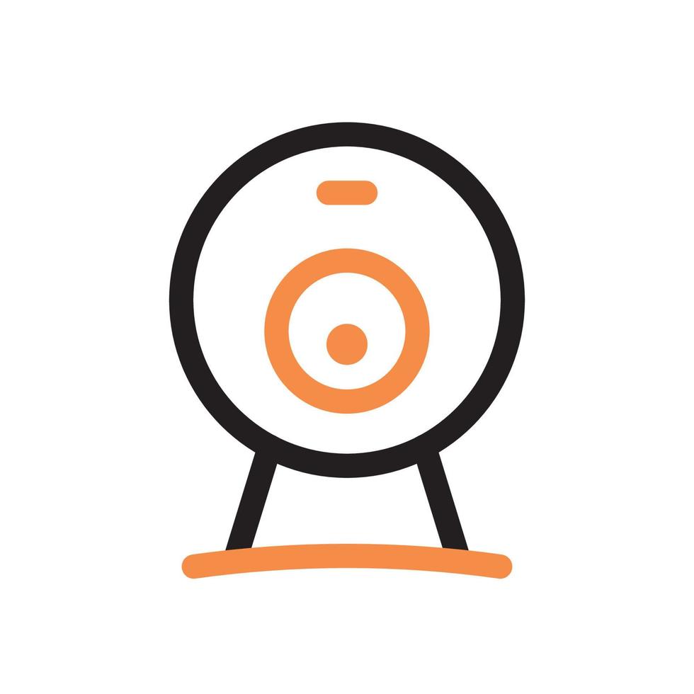 camera icon two tone style vector