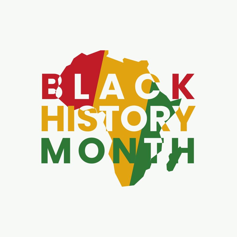 First Day of Black History Month February 2023. Black history month poster or banner, template of black month history, vector art illustration