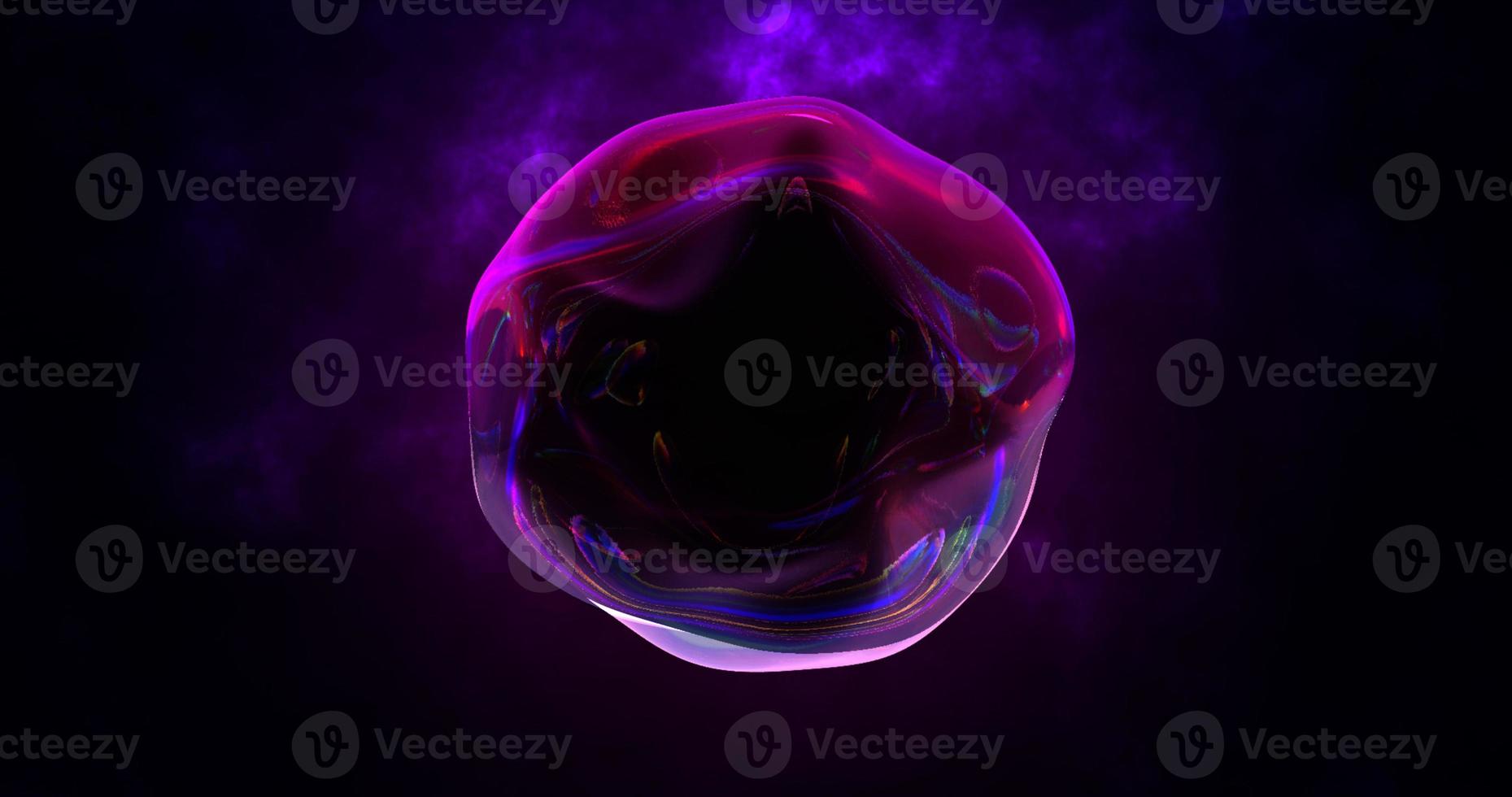 Abstract round blue sphere liquid iridescent soap bubble futuristic, abstract background. Video 4k, motion design photo