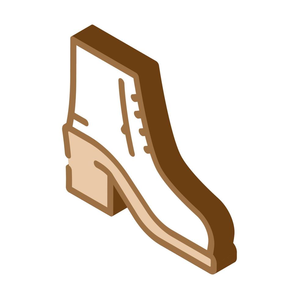 shoe woman isometric icon vector illustration