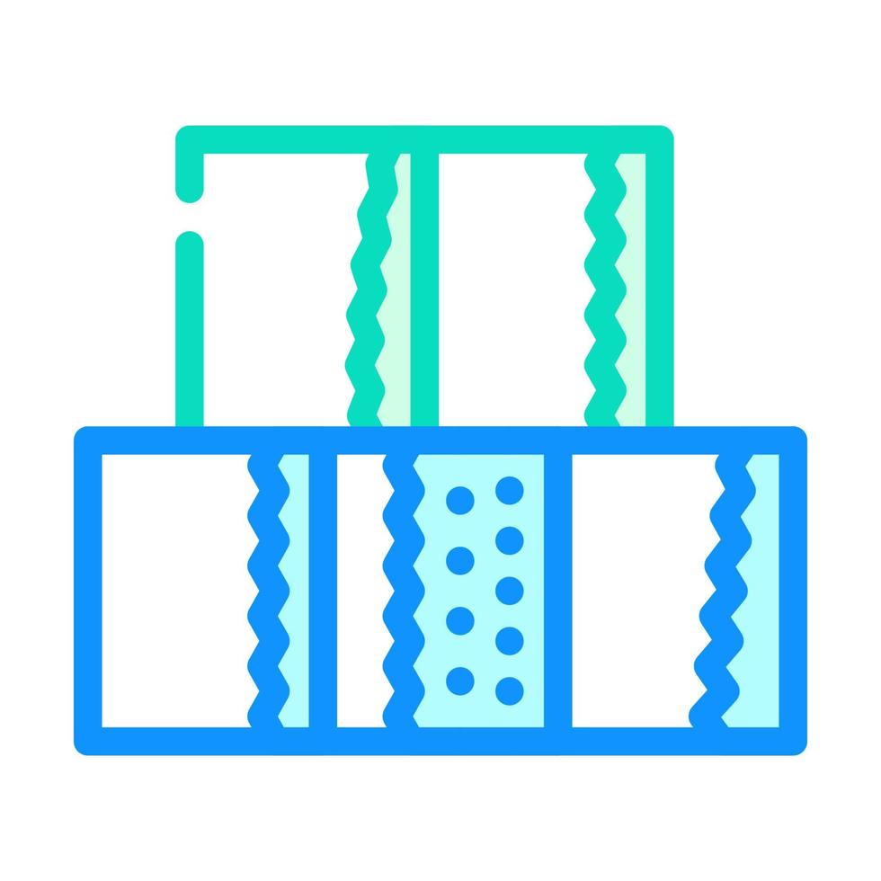 big set of toilet paper color icon vector illustration