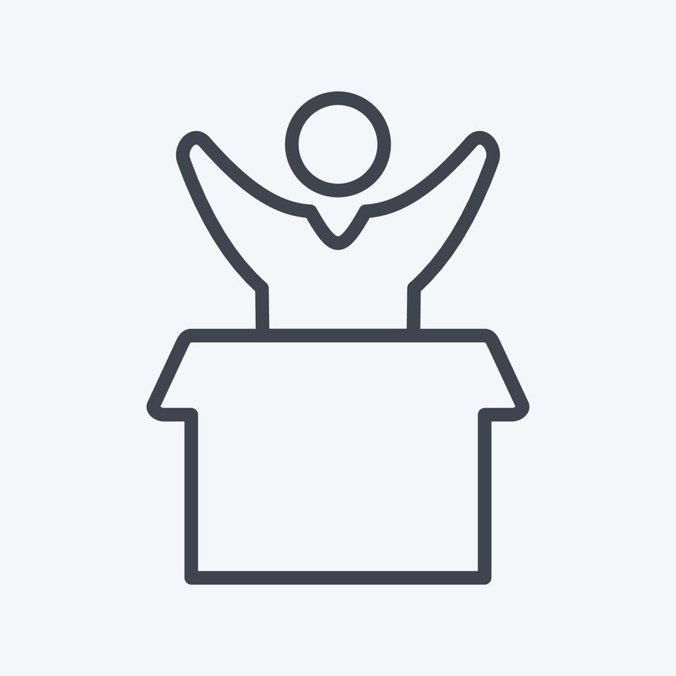 Icon Favorite Product. related to Online Store symbol. line style. simple illustration. shop vector