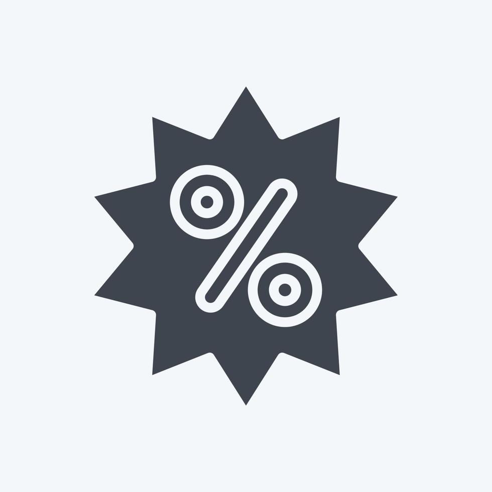 Icon Best Offer. related to Online Store symbol. glyph style. simple illustration. shop vector