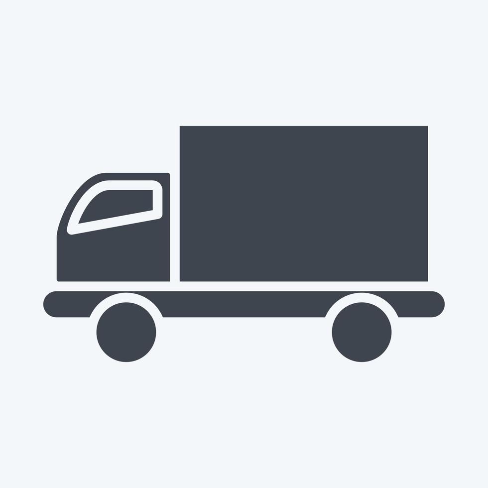 Icon Delivery. related to Online Store symbol. glyph style. simple illustration. shop vector