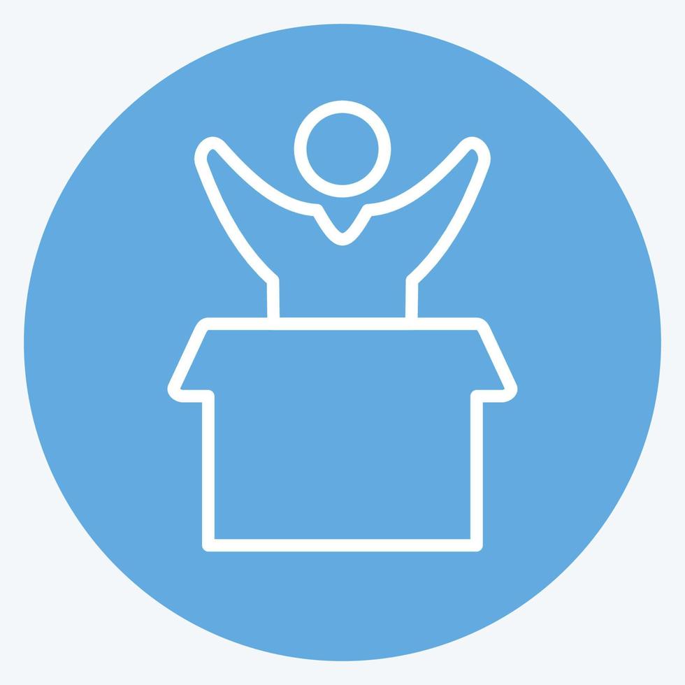 Icon Favorite Product. related to Online Store symbol. blue eyes style. simple illustration. shop vector
