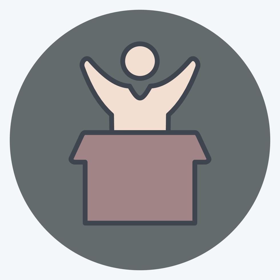 Icon Favorite Product. related to Online Store symbol. color mate style. simple illustration. shop vector