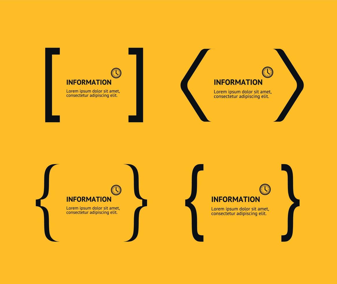 Banner Geometry Frame Set Abstract Advertising Design. Vector