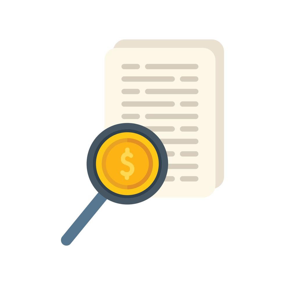 Search monetization icon flat vector. Mobile strategy vector