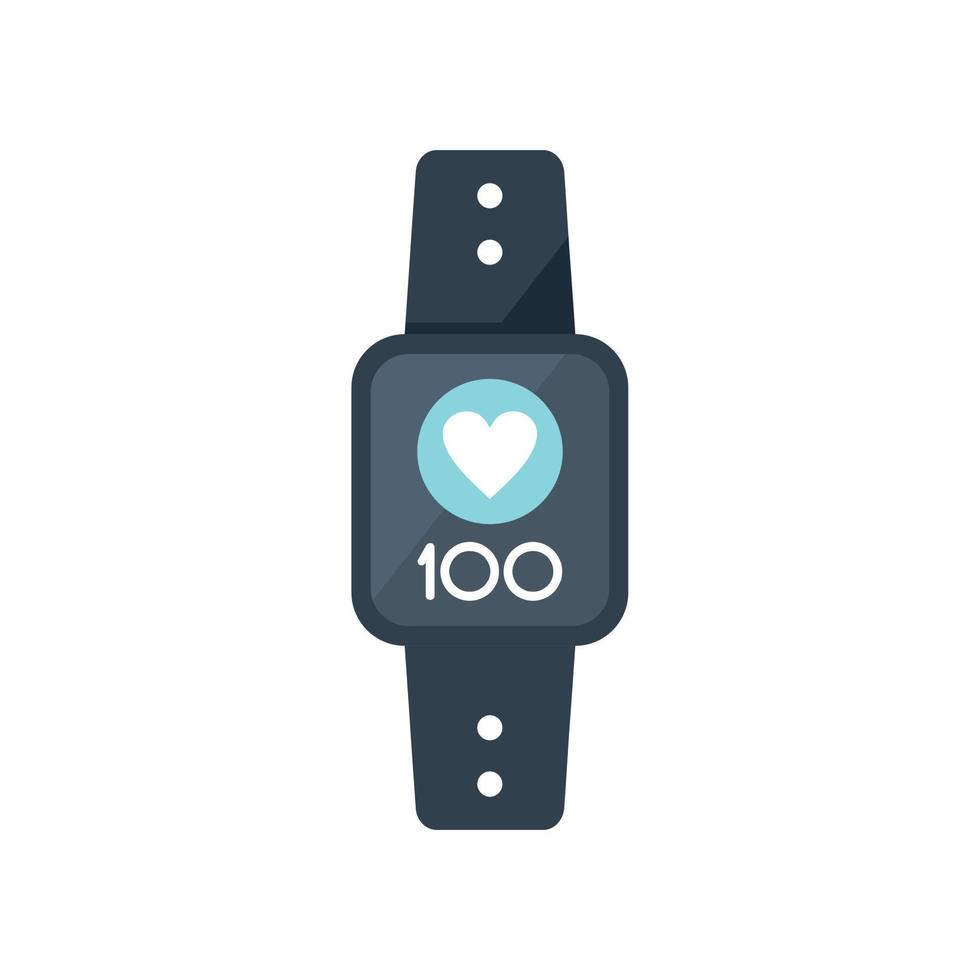 Smartwatch icon flat vector. Smart watch vector