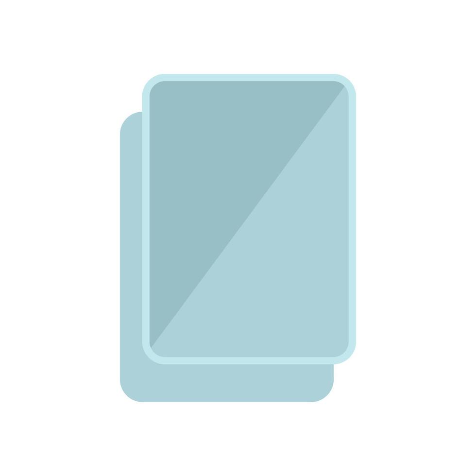 Tablet replace screen icon flat vector. Mobile broken vector