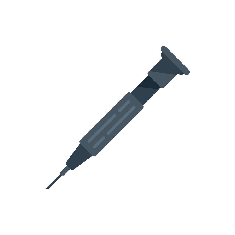 Fix screwdriver icon flat vector. Mobile repair vector