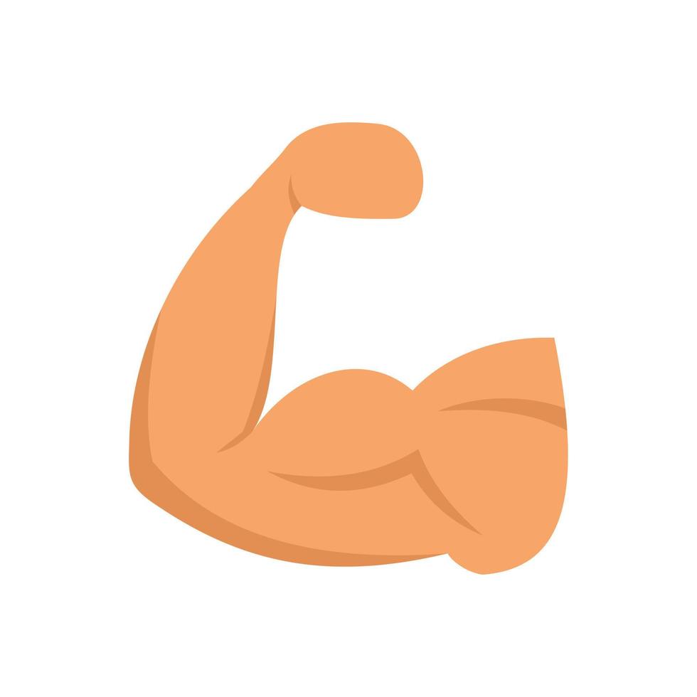 Healthy muscle icon flat vector. Sport diet vector