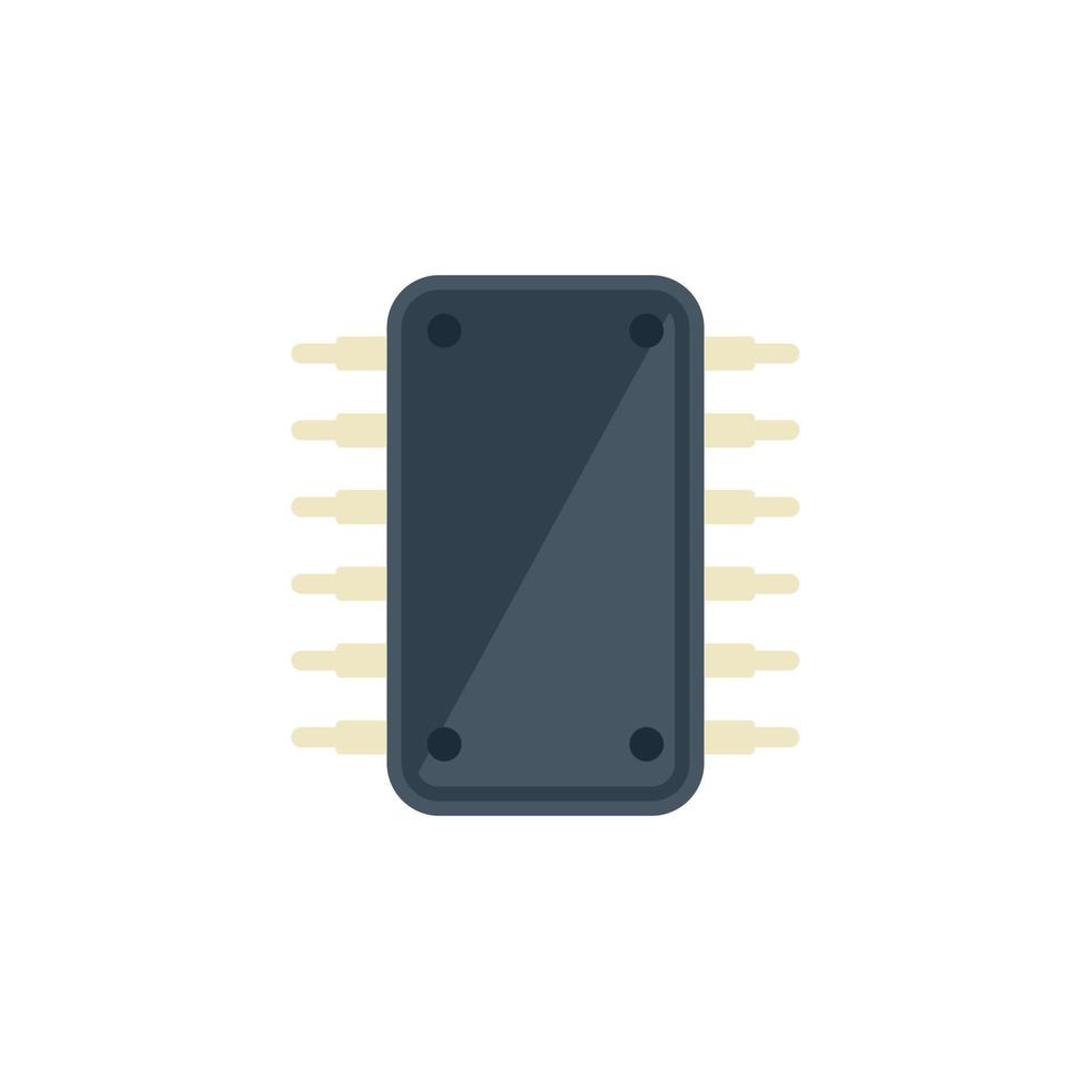 tableta reparación tranzistor icono vector plano. telefono roto